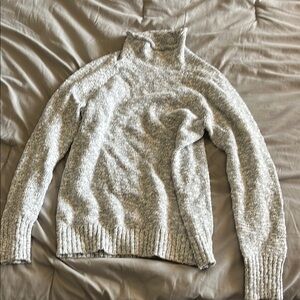 L.L. Bean Light Gray Turtleneck Sweater